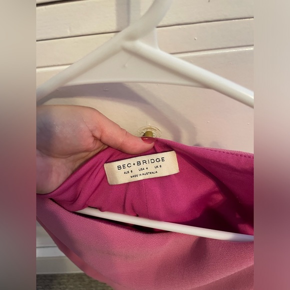 Bec + bridge pink mini dress - Picture 3 of 5
